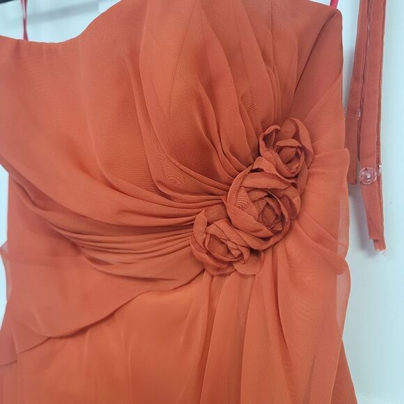 Impression BRIDAL formal rust dress, size 14 - Picture 6 of 13